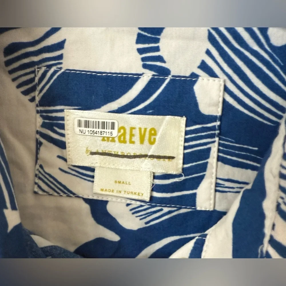 MAEVE by ANTHROPOLOGIE Bettina Blue Floral Tiered Maxi Dress Small S NWOT - Picture 8 of 8